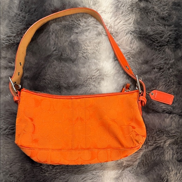 Coach Handbags - COACH Rare Vintage Y2K Orange Shoulder Bag